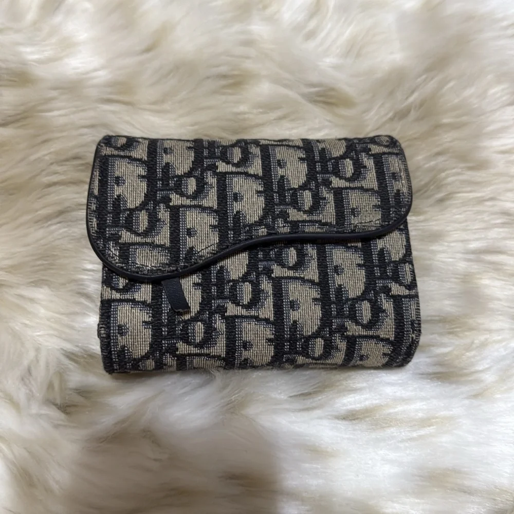 Christian Dior Leather Card Holder Saddle